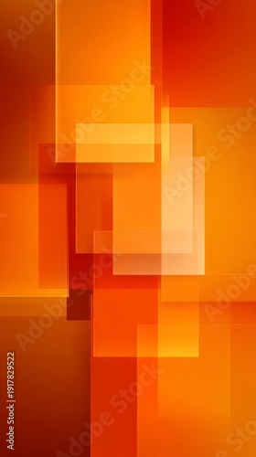 Abstract geometric background with overlapping orange rectangles