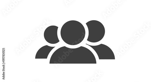 Group of People Icon Simple Illustration.