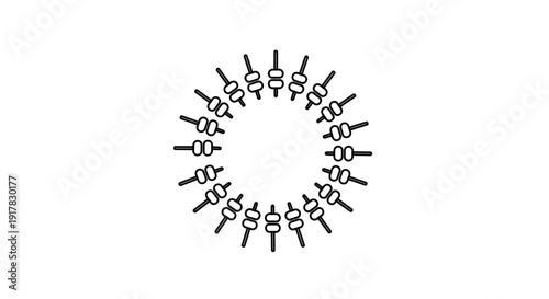 Molecular Structure of Chemical Compound Illustration.