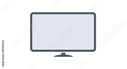 Modern Flat Screen Computer Monitor Display.