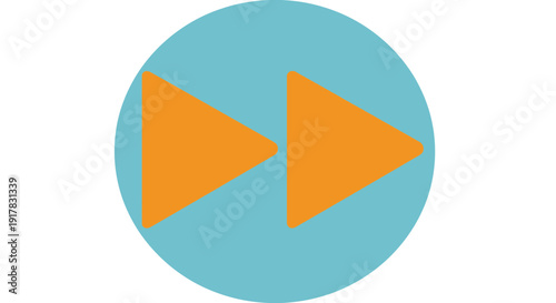 Orange Play Button on Blue Circle. Free Download Orange Play Button on Blue Circle. - GFXLoad