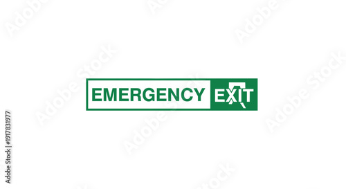 Emergency Exit Sign: Safety Indicator Providing Direction and Escape Route Guidance