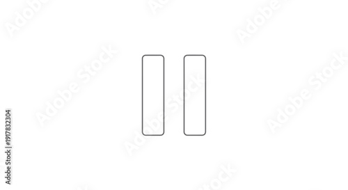 Two Rectangular Shapes Side by Side Illustration.