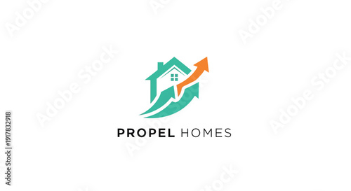 Propel Homes Company Logo Design Element.