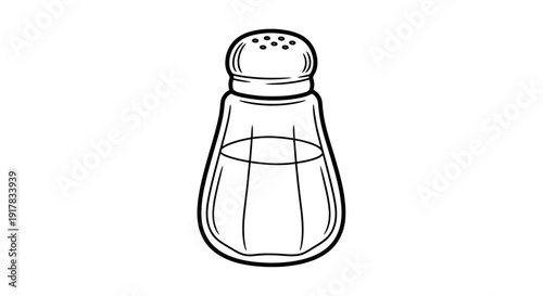 Salt Shaker with Salt Inside.
