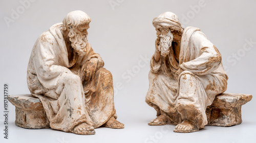 Ancient Greek statues depicting Socrates