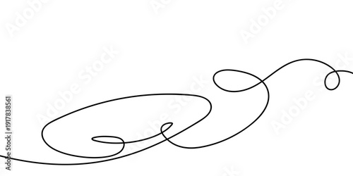 Wavy line with flowing curves. Continuous line doodles form wavy patterns. Curves create abstract backgrounds with flowing squiggles and organic tangles minimalist design. Abstract wavy line pattern