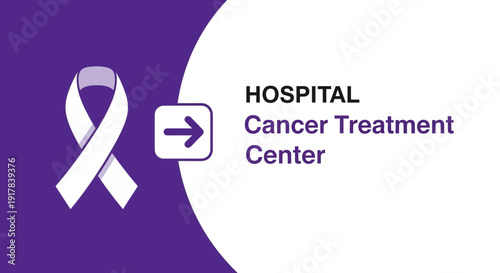Hospital Cancer Treatment Center Logo Symbolising Hope, Health and Recovery Journey