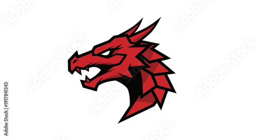 Red Dragon Head Logo.