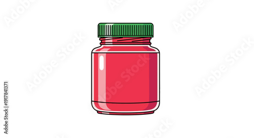 Red Jam in Jar.
