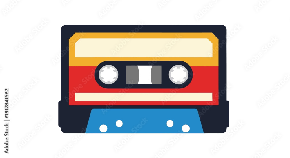 Naklejka premium Retro Cassette Tape Icon.