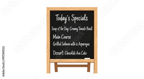 Restaurant Menu Blackboard Display.