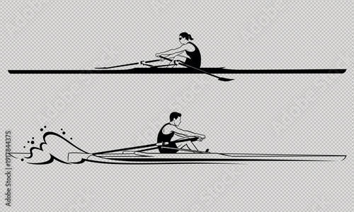 Rowing technique comparison proper posture and faulty form