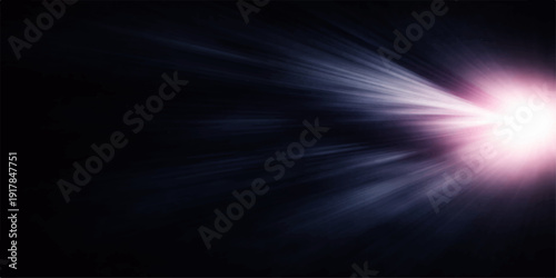 An abstract blue background with bright rays of light and dark texture creates a glowing motion pattern of energy and technology for a modern wallpaper design