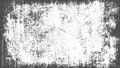 Grunge print frame with textured vector background for creative design Vector background featuring distressed grunge frame and rough artistic texture