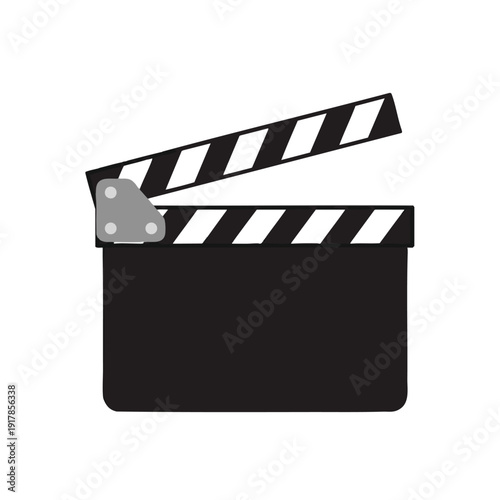 Blank Film Clapperboard for Creative Video Production and Film Projects