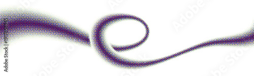 CMYK halftone wavy curve, colorful vector background, printing color separation. Retro vintage analog illustration