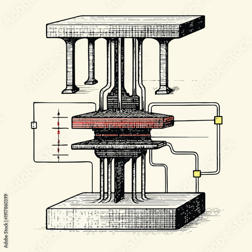 Middle Management Compression and Organizational Flattening illustration