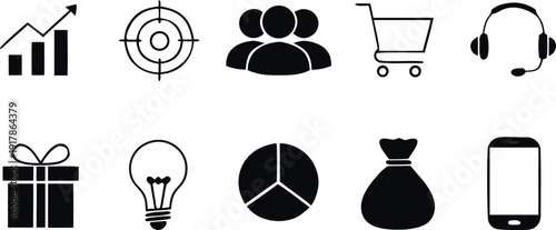 Comprehensive linear icon set for employee benefits, corporate wellness, insurance, and human resources management.