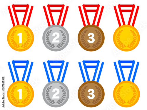 金メダル等のベクターイラスト素材セット3