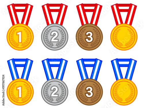金メダル等のベクターイラスト素材セット