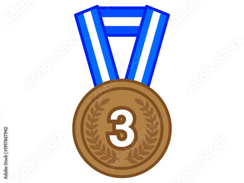 銅メダルのイラスト素材