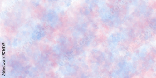 Colorful paper textured ink effect grungy wet pastel illustration for design. colorful abstract watercolor background. Smooth vibrant light pink, purple shades and blue watercolor paper textured.