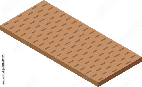 Rectangular dry wafer biscuit featuring a grid pattern and chocolate filling, symbolizing contemporary snack preferences