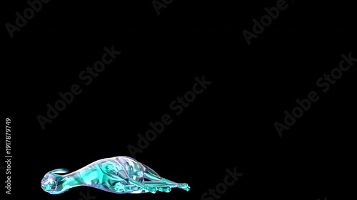 Iridescent Pearl Goat Death Fall 3D Animation