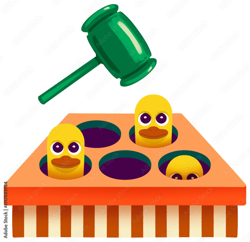 Obraz na plátně Whack A Mole Arcade