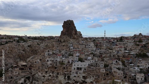 Ortahisar in Kappadokien im Time Lapse Video