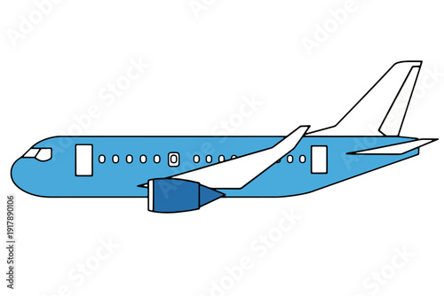 Commercial Airplane Vector