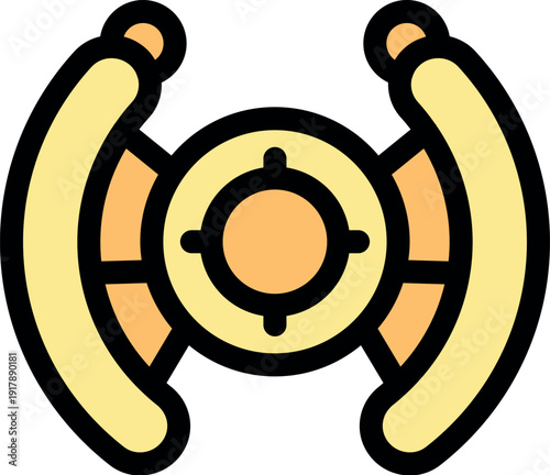 Futuristic spaceship targeting system ensuring precise navigation and aiming capabilities for interstellar travel