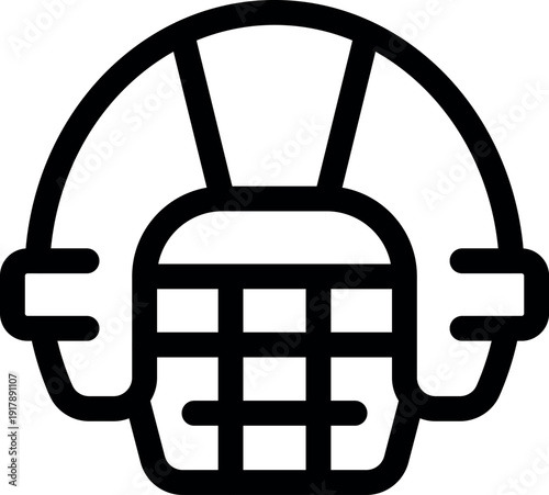 Hockey helmet ensuring player safety with its protective design