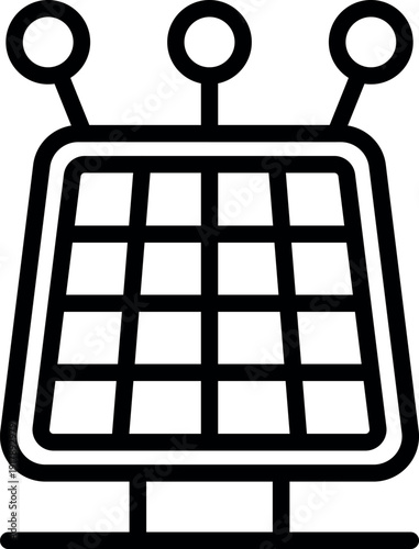 Solar panel absorbing sunlight, producing sustainable and renewable electricity, contributing to clean energy transition