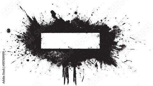 Grunge border frame vector illustration.