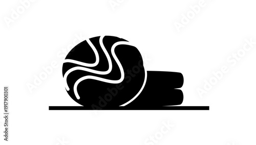 chocolate cake , black isolated silhouette