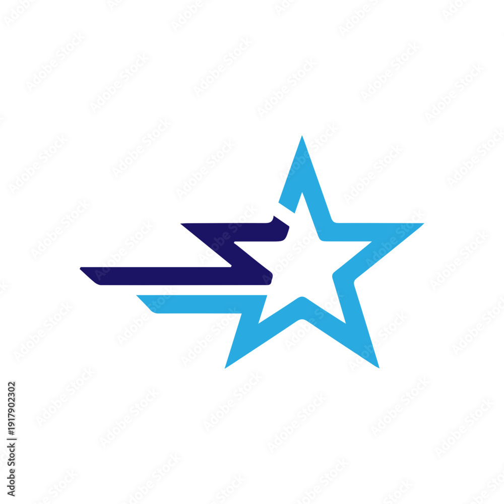 Fototapeta premium modern star emblem vector , unique design for logo, badge, emblem.