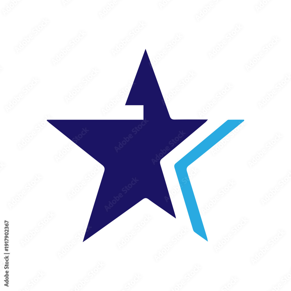 Obraz premium modern star emblem vector , unique design for logo, badge, emblem.