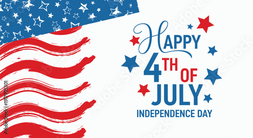 Happy 4th of July Independence Day vector celebration