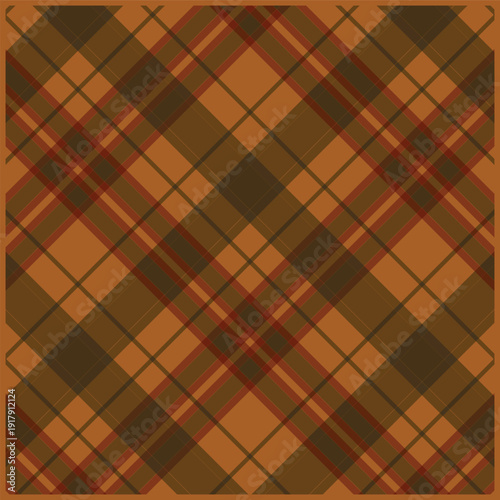Brown Plaid Pattern Fabric Texture Background Design