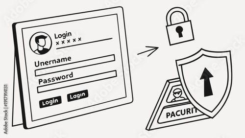 Login Security System Protecting User Credentials with Authentication.