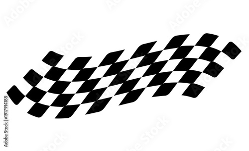 Race flag Design. Racing stripes. Sport checkered. Motorsport graphics. Vector illustration