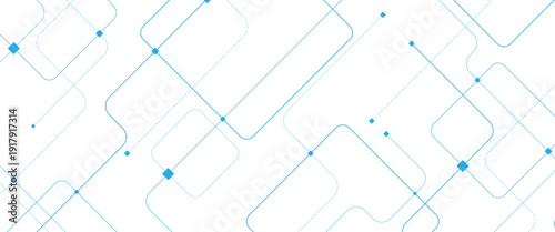 Abstract futuristic technology background with crossed lines and dots