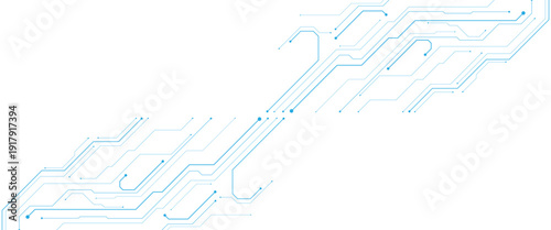 Abstract white circuit digital background with technology circuit vector..