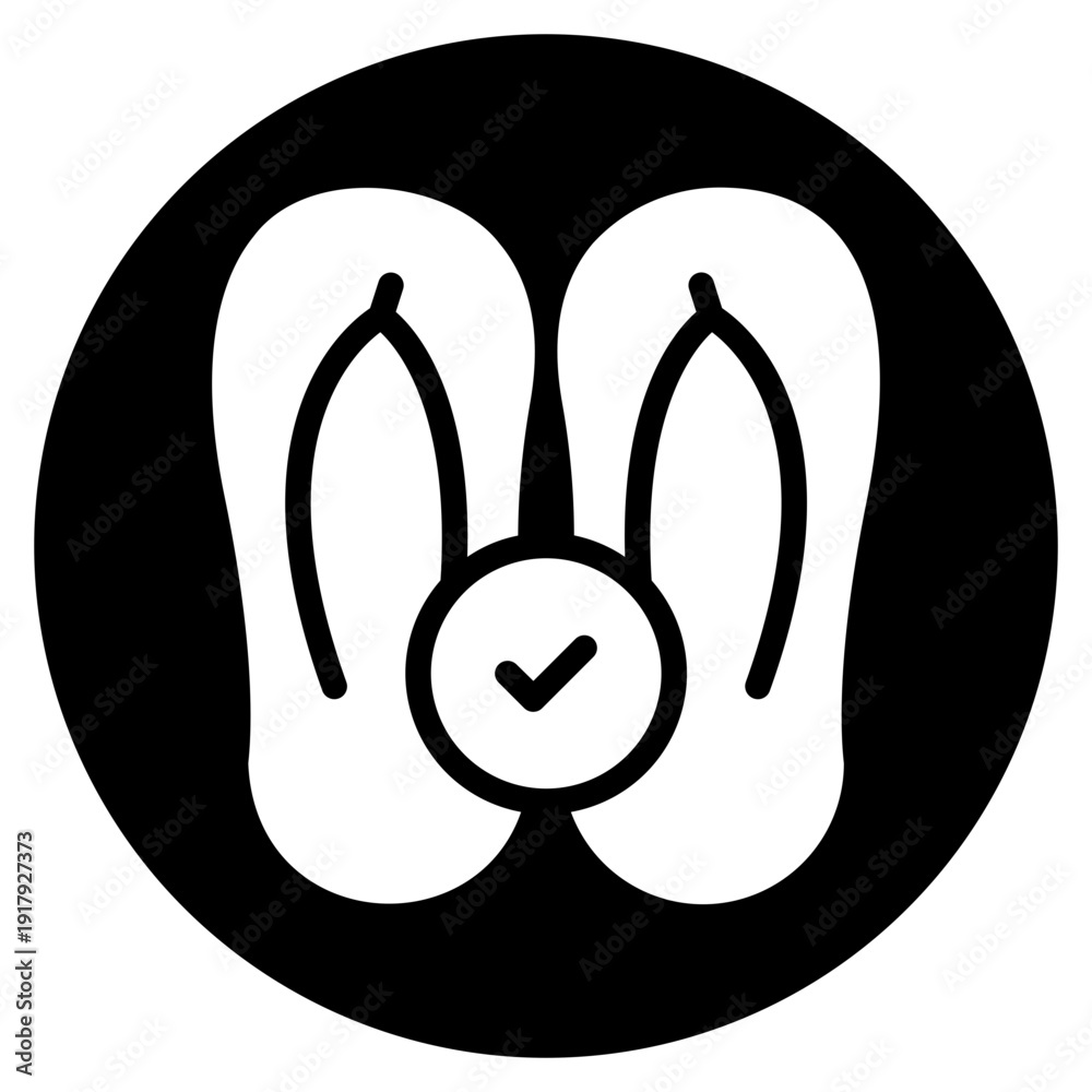 Fototapeta premium check glyph icon