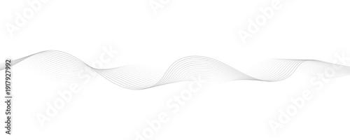 Gray wavy line a minimalist vector design element creating a futuristic vector background design.