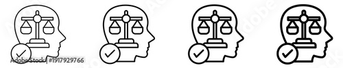 Self-Regulation  Icon Set Different Style Collection