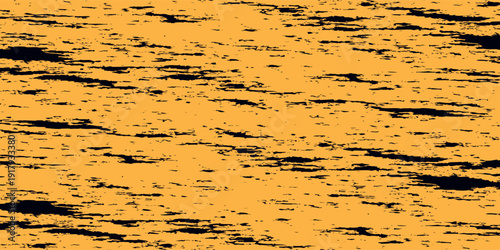 Black and yellow abstract background with brush stroke and halftone style. abstract grunge