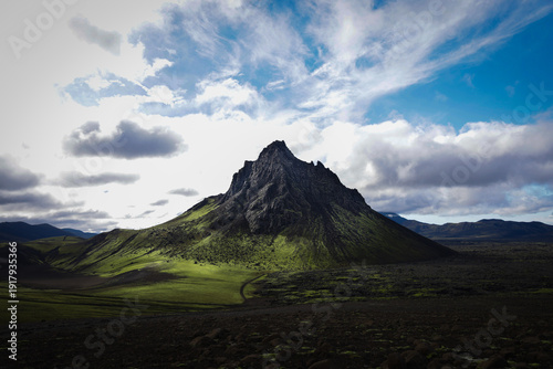 Krakatindur in summer in iceland